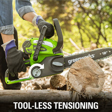 Load image into Gallery viewer, Greenworks 40V 12" Cordless Chainsaw with 2.0 Ah Battery &amp; Charger, 20262