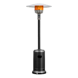 Costway 48000 BTU Propane Patio Heater Standing LP GAS Steel w/ Wheels Black