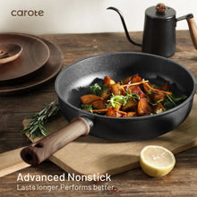 Load image into Gallery viewer, Carote 13-Pcs Nonstick Cookware Sets, Pots and Pans with Stay - Cool Handles, Induction Compatible Kitchen Set, (Black)