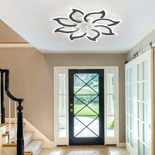 Load image into Gallery viewer, Garwarm Dimmable Ceiling Fan with Light and Remote Control, 27" Small Flush Mounted Ceiling Fan