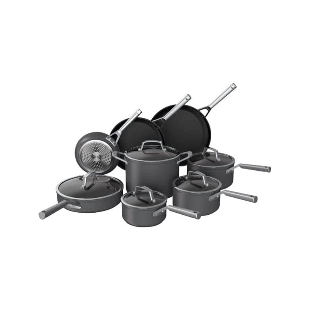 Ninja Foodi C39600 NeverStick Cookware Set 13 Piece Pots and Pans Non Stick Coating Kitchen Set Dishwasher & Oven Safe with Tempered Glass Lids