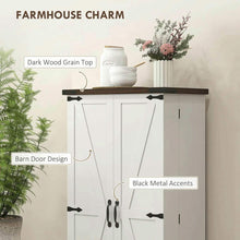 Load image into Gallery viewer, Spaco 17-Tier Kitchen Small Pantry Cabinet with 2 Doors and 6 Adjustable Shelves, Cabinet Pantry, Freestanding 5-Tier Shelving Pantries