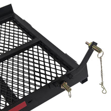 Load image into Gallery viewer, HECASA Hitch Mounted Cargo Carrier Mobility Scooter and Wheelchair Carrier Rack with Loading Ramp Luggage Basket Disability Medical Lift Rack