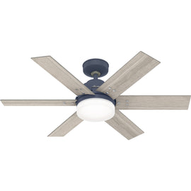 Hunter Pacer Ceiling Fan with LED Light - Indigo Blue - 44 in