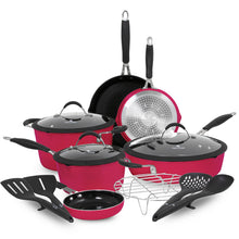 Load image into Gallery viewer, Paula Deen Family 14-Piece Ceramic, Non - Stick Cookware Set, 100% PFOA - Free and Induction Ready, Features Stay