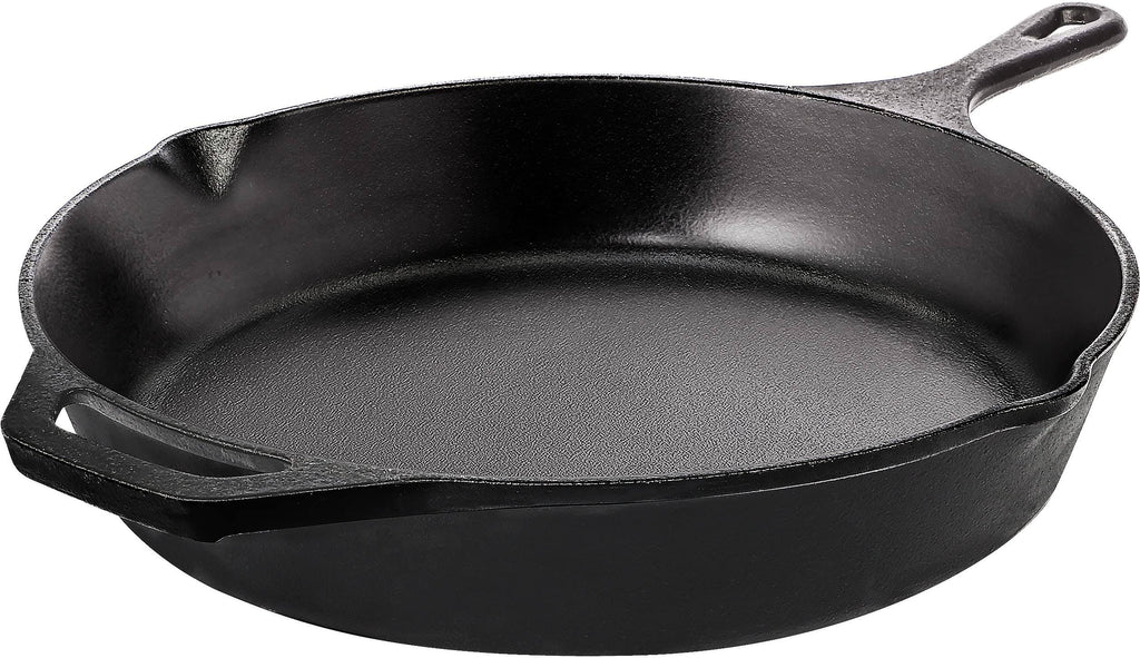 Utopia Kitchen Saute Fry Pan - Chefs Pan, Pre - Seasoned Cast Iron Skillet - Frying Pan 12 inch - Safe Grill Cookware for Indoor & Outdoor Use - Cast
