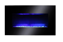 Load image into Gallery viewer, AGL APPLIANCES LLC 38 in Electric Fireplace Heater Stove | Tempered Glass Curved Screen