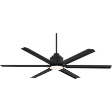 Load image into Gallery viewer, Casa Vieja 65" Ultra Breeze Modern Industrial Outdoor Ceiling Fan with Dimmable LED Light Remote Control Matte Black Wet Rated for Patio Exterior