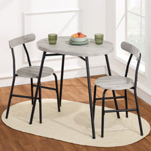 Load image into Gallery viewer, Best Choice Products 3 Piece Modern Oval Dining Table Set, Small Kitchen Dinette W/ 2 Chairs Black/Black