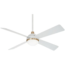 Load image into Gallery viewer, Minka - Aire F623L - WHF/SBR Orb LED 54" Ceiling Fan, Flat White