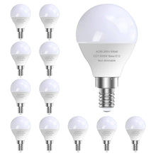 Load image into Gallery viewer, GOSCHE 12 Pack Bright Ceiling Fan Light Bulbs, 60 Watt Equivalent, 5000K, E12 LED Bulb, A15 Shape Candelabra Base Chandelier Light Bulb, 120V Small