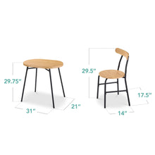Load image into Gallery viewer, Best Choice Products 3 Piece Modern Oval Dining Table Set, Small Kitchen Dinette W/ 2 Chairs Black/Black