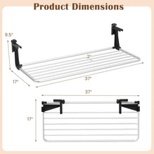 Load image into Gallery viewer, Tangkula Portable Clothes Drying Rack | Extendable Radiator Clothes Airer with Robust Aluminum Frame for Balcony Railings Windowsill