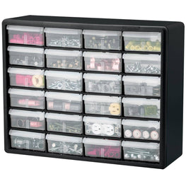 Akro - Mils 10124 24 Drawer Plastic Parts Storage Hardware and Craft Cabinet