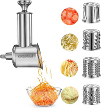 Load image into Gallery viewer, Stainless Steel Slicer Shredder Attachment for KitchenAid Mixer, Cheese Grater, Food Slicer for KitchenAid Mixer, Accessories for KitchenAid