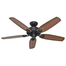 Load image into Gallery viewer, Hunter Builder Elite Energy Star 52" Ceiling Fan - New Bronze - Harvest Mahogany/Brazilian Cherry Blades