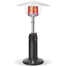 Load image into Gallery viewer, 13,000 BTU Portable Tabletop Propane Patio Heater, Stainless Steel LP Gas Heater with Weighted Base &amp; Adjustable Thermostat for Backyard, Restaurant