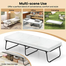 Load image into Gallery viewer, Cot Size Rollaway Guest Bed with Memory Foam Mattress, 75"x31" Portable Folding Bed with Heavy - Duty Metal Frame for Home Office Small Spaces