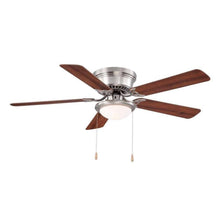 Load image into Gallery viewer, Hugger 52" LED Indoor Brushed Nickel Ceiling Fan with Light Kit
