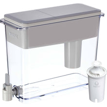 Load image into Gallery viewer, Brita XL Water Filter Dispenser for Tap and Drinking Water with 1 Standard Filter, Lasts 2 Months, 27 - Cup Capacity, BPA Free, Grey, Gray