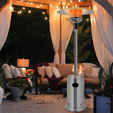 Load image into Gallery viewer, 50,000 BTU Propane Patio Heater, Standing Stainless Steel Outdoor Heater with Wheels, Triple Protection, CSA Certified for Deck &amp; Commercial