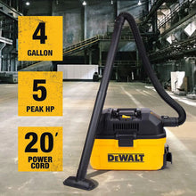 Load image into Gallery viewer, Dewalt 4 - Gal 5 - Peak Hp Toolbox Vac DXV04T