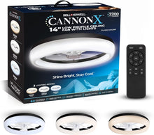 Load image into Gallery viewer, Cannonx 14 Low Profile Ceiling Fans with Lights and Remote, Modern Fandelier Ceiling Fan