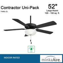 Load image into Gallery viewer, Minka Aire Fans - Contractor II Uni - Pack - 5 Blade Ceiling Fan with Light Kit - 18