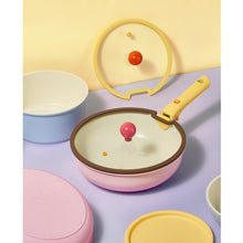 Load image into Gallery viewer, Carote 20 Pcs Ceramic Nonstick Cookware Set, Pots and Pans Set with Detachable Handles, Oven/Dishwasher Safe, Stackable Kitchen Cooking Set, Colorful