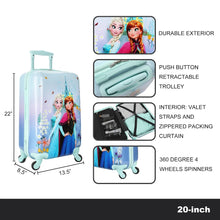 Load image into Gallery viewer, Frozen Elsa &amp; Anna Arendelle Castle 20" Rolling Luggage