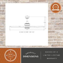 Load image into Gallery viewer, Vaxcel Curtiss Satin Brass Mid - Century Modern MCM Wood Propeller Ceiling Fan with LED Light Kit and Remote