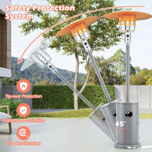 Load image into Gallery viewer, 50,000 BTU Propane Outdoor Heater, Round Patio Heater with Stainless Steel Burner, Tip - Over, Flame - Out Protection, Wheels, CSA Certificated