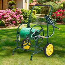 Load image into Gallery viewer, Garden Hose Reel Cart Holds 230FT of 5/8" Hose, Heavy - Duty Hose Cart with 2 Wheels &amp; Storage Basket, Portable Water Hose Organizer for Yard