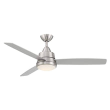 Load image into Gallery viewer, Hampton Bay SW19151R BN Caprice 52 in. Integrated LED Indoor Brushed Nickel Ceiling Fan with Light Kit and Remote Control
