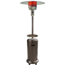 Hanover - 7 - ft. 48,000 BTU Steel Umbrella Propane Patio Heater - Hammered Bronze