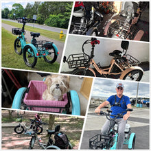 Load image into Gallery viewer, ABORON 3.0 Fat Tire Electric Trike for Senior Foldable E - Bike, 500W Motorized Tricycle Adult 20" Folding 3 Wheel Electric Commute Bike Trike W/48V