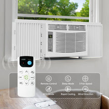 Load image into Gallery viewer, Window Air Conditioner 6000 BTU Cool to 250 Sq Ft Intelligent, LED, Remote Control, Easy to Clean Filter Screen, Can Be Used As a Dehumidifier/Fan