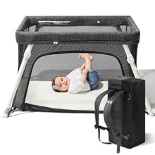 Load image into Gallery viewer, Guava Lotus Travel Crib with Comfy Mattress for Babies &amp; Toddlers