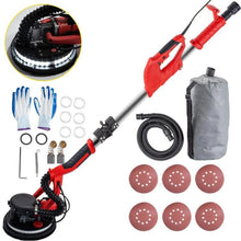 Load image into Gallery viewer, Drywall Sander 850W, Electric Drywall Sander, Electric Sander, with LED Strip Light and Vacuum Bag, Variable Speed 800 - 1750 RPM, Foldable Sheetrock