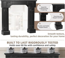 Load image into Gallery viewer, EPICOZY 43.3" Fireplace Mantel, Freestanding Fireplace Surround with Leg for Electric Fireplaces, MDF Mantel Surround with Shelf