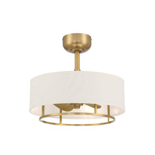 Load image into Gallery viewer, Kaiti Ceiling Fan with Dimmable Lights - Aged Brass Finish