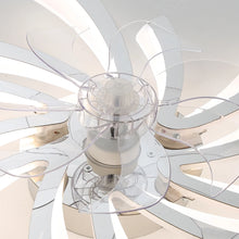 Load image into Gallery viewer, Garwarm Dimmable Ceiling Fan with Light and Remote Control, 27" Small Flush Mounted Ceiling Fan