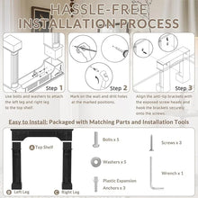 Load image into Gallery viewer, EPICOZY 43.3" Fireplace Mantel, Freestanding Fireplace Surround with Leg for Electric Fireplaces, MDF Mantel Surround with Shelf