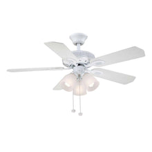 Load image into Gallery viewer, Hampton Bay Glendale 42 in. Indoor White Ceiling Fan with Light Kit
