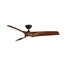 Load image into Gallery viewer, Modern Forms Zephyr Ceiling Fan - 62" (Matte Black/Distressed Koa)
