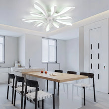 Load image into Gallery viewer, Garwarm Dimmable Ceiling Fan with Light and Remote Control, 27" Small Flush Mounted Ceiling Fan