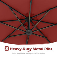 Load image into Gallery viewer, Tangkula 10ft Solar Patio Umbrella with Base Included