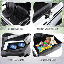 Load image into Gallery viewer, 24V 4WD 2-Seater Kids Golf Cart with Sun Shade, Storage Trunk &amp; Remote Control, LED Lights, Electric Ride on Toy Car for Boys Girls Ages 3+