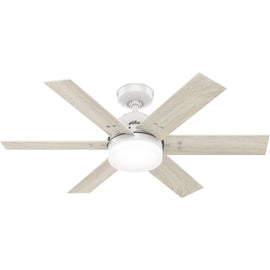 Hunter Pacer 44 - in Fresh White LED Indoor Ceiling Fan with Light Remote