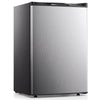 KNDKO 3.2cu.ft Upright Freezer, Compact Freezer with Removable Shelves, Adjustable Thermostat for Home/Kitchen/Office, SILVER